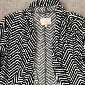 Skies Are Blue Monochrome Chevron Jacket